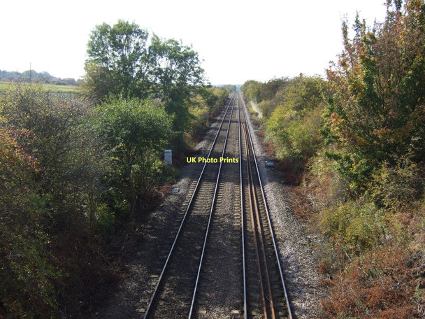 Photo 6"x4" Railway towards Leeds Castleford c2011