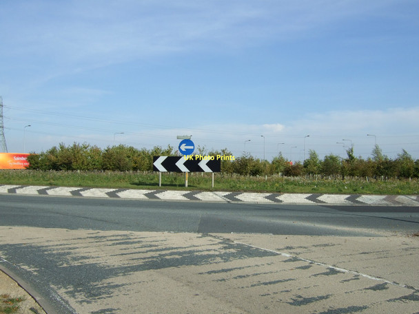 Photo 6"x4" Roundabout on the A63 Lumby c2011