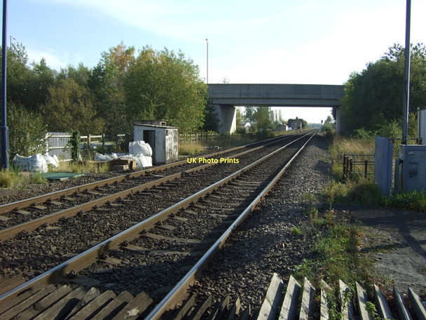 Photo 6"x4" Railway running south from Sherburn in Elmet station Sherburn in Elmet c2011