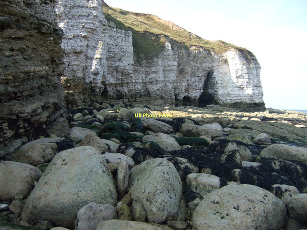 Photo 6"x4" Rocks at low tide, North Landing North Landing c2011