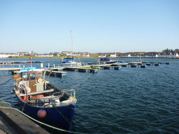 Photo 6"x4" Pontoons At Port Ellen, Islay Port Ellen\/Port Eilein c2011