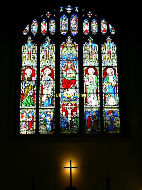 Photo 6"x4" Stained glass window, St Mary's Church, Marlborough Marlborough\/SU1869 c2011