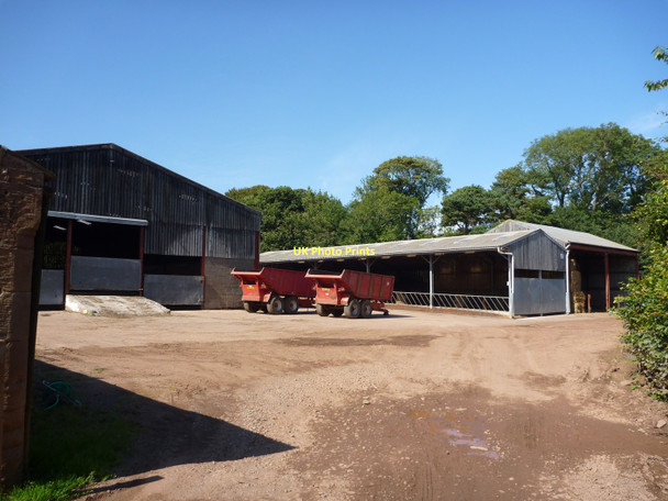 Photo 6"x4" Rural East Lothian : Yard and New Sheds at Thurston Mains Innerwick\/NT7274 c2011