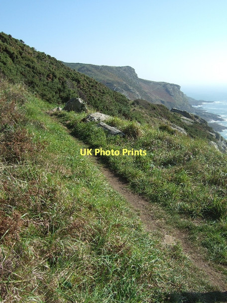 Photo 6"x4" Path running south above Elender Cove East Prawle c2011