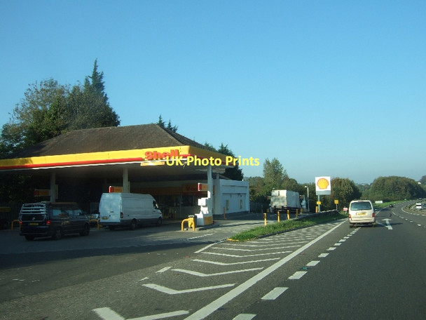 Photo 6"x4" Filling station on A38 at junction for South Brent Brent Mill c2011