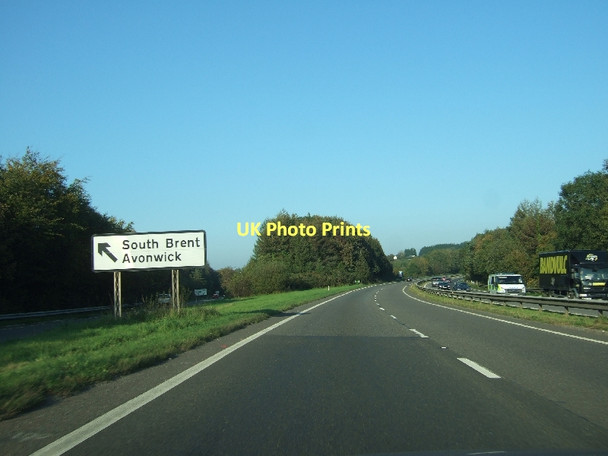 Photo 6"x4" A38 at junction for South Brent Brent Mill c2011