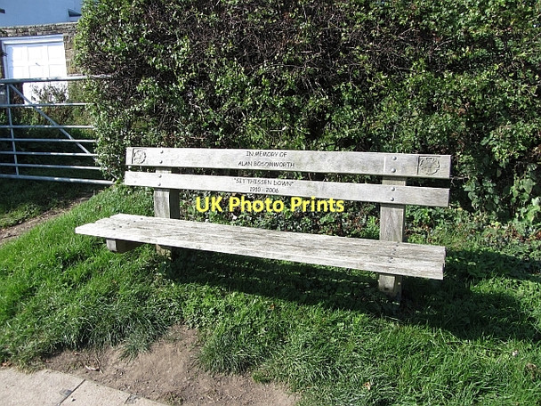 Photo 6"x4" Bench, Quarry Lane Osmotherley c2011