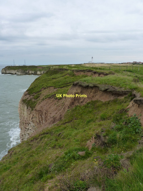Photo 6"x4" Eroding clifftop at Stottle Bank Nook North Landing c2011