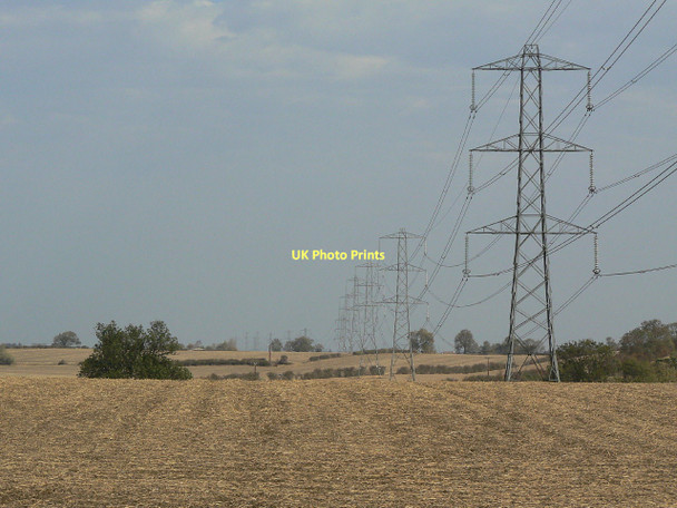 Photo 6"x4" Belvoir pylons Cropwell Bishop c2011