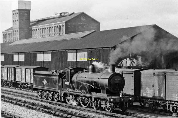 Photo 6"x4" SR 4-4-0 at Didcot Didcot c1959