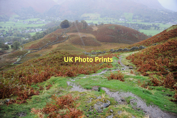 Photo 6"x4" Hillside above Grasmere Grasmere\/NY3307 c2011