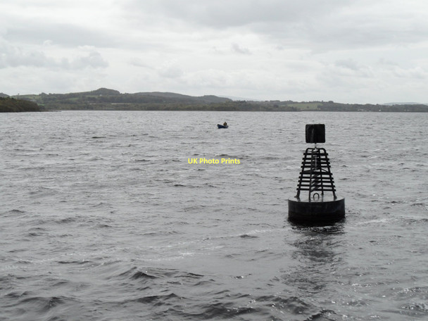 Photo 6"x4" Lough Derg Navigation Marker off Drominagh Point, Co. Tipperary Ballinderry c2011