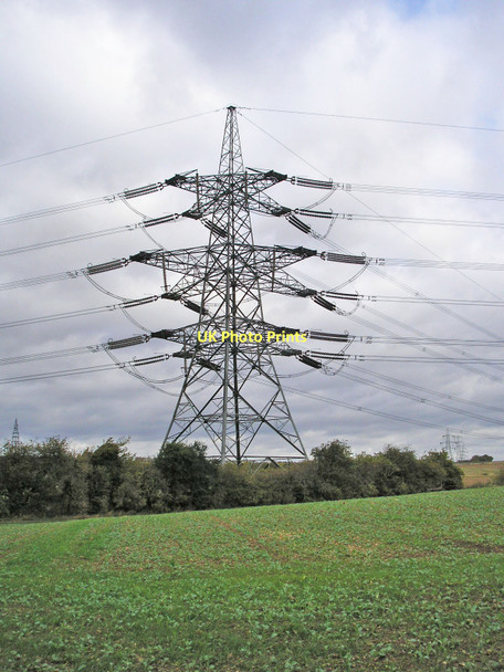 Photo 6"x4" Powerline junction Skelbrooke c2011