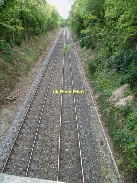 Photo 6"x4" Railway near Home Farm Freefolk c2011