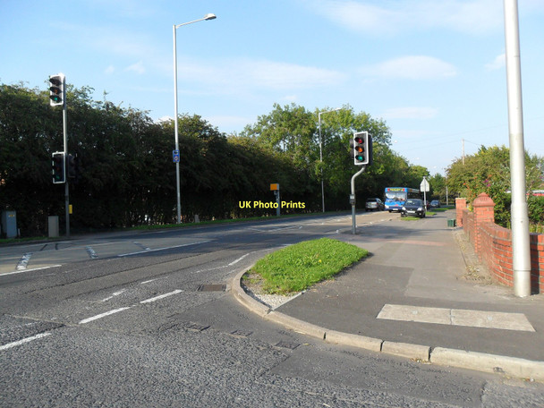 Photo 6"x4" Junction of A59 and Central Drive, Hutton, Lancashire Howick Cross c2011