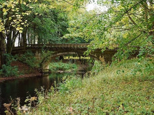 Photo 6"x4" Serpentine Bridge, Hardwick Hall Country Park Sedgefield c2011
