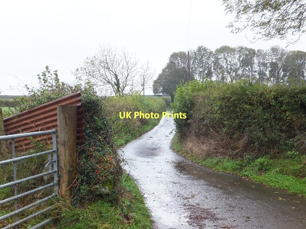 Photo 6"x4" Track (public footpath) to Middle Week East Week c2011