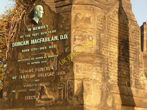 Photo 6"x4" Glasgow: Duncan MacFarlan memorial \u00e2\u0080\u0093 detail Glasgow c2009
