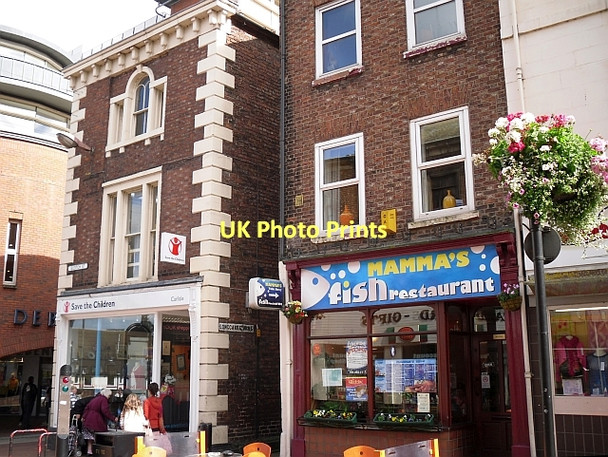 Photo 6"x4" Shops at the bottom of Scotch Street Carlisle c2011
