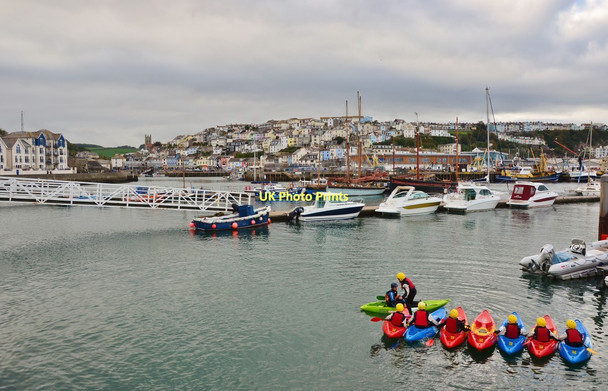Photo 6"x4" Brixham: Canoeing in the Marina Brixham c2011