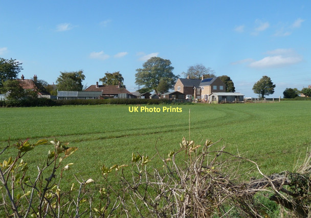 Photo 6"x4" Fields and houses at Rowthorne New Houghton\/SK4965 c2011