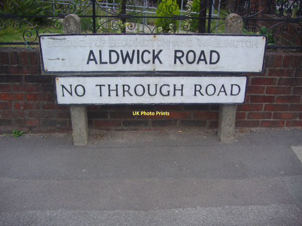 Photo 6"x4" Signs for Aldwick Road, Beddington Wallington\/TQ2964 c2009