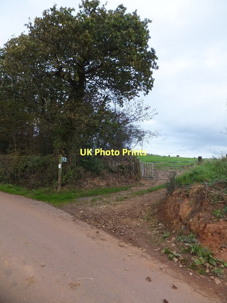 Photo 6"x4" Public footpath leading to Hilltop (Farm) Little Silver\/SS9109 c2011