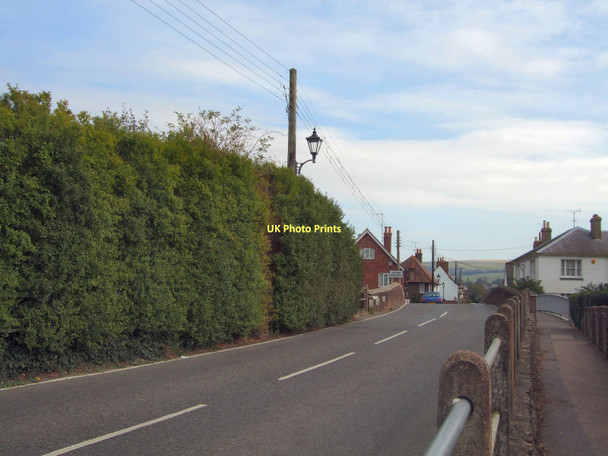 Photo 6"x4" Road across Beeding Bridge Upper Beeding c2011