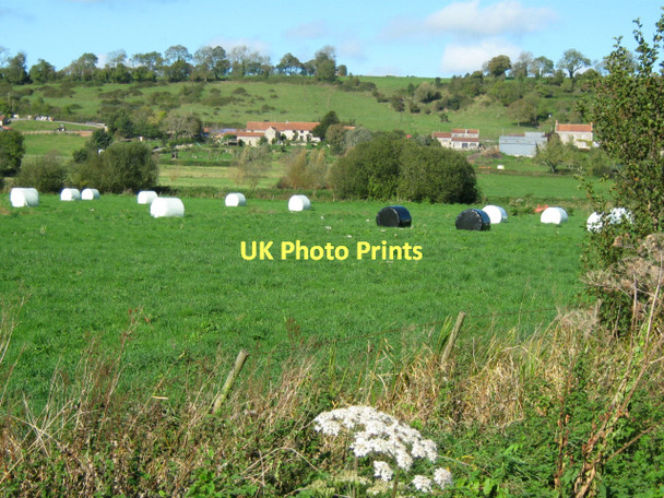 Photo 6"x4" Fields below Mudgley Bagley\/ST4545 c2011