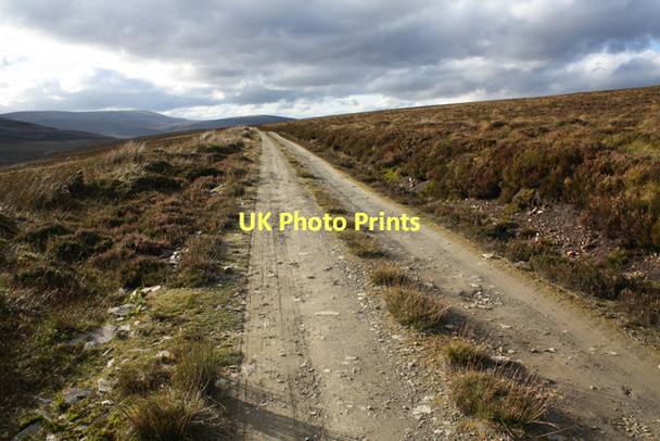 Photo 6"x4" Estate track south of Monadh Fergie Mein a' Ch\u00f2is c2011