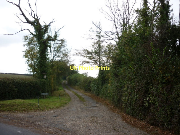 Photo 6"x4" A farm track leading to Stagwell Farm Hillis Corner c2011