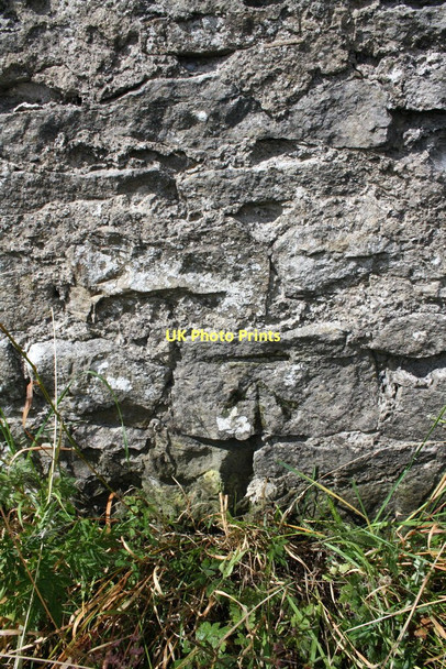 Photo 6"x4" Benchmark on roadside wall near Bellerby Camp Bellerby c2011