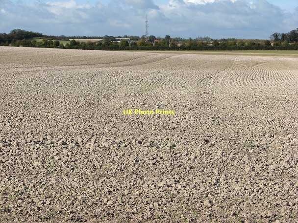 Photo 6"x4" Big fields on the slopes of The Gogs Fulbourn c2011
