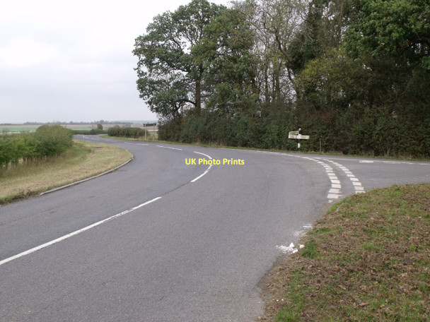 Photo 6"x4" Road Junction at Honey Holt Waddingworth c2011