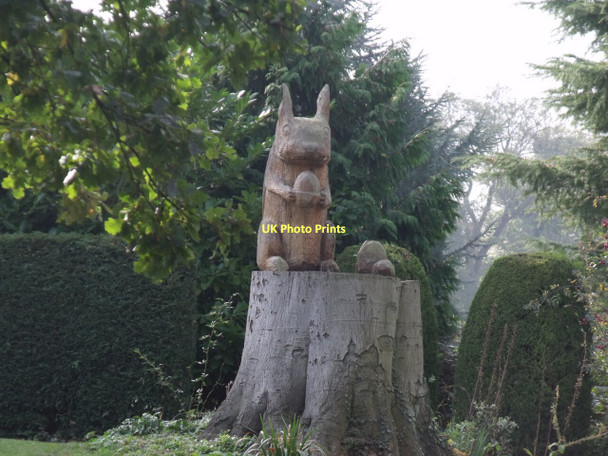 Photo 6"x4" Carved Wooden Squirrel, The Grove, Edlington Edlington c2011
