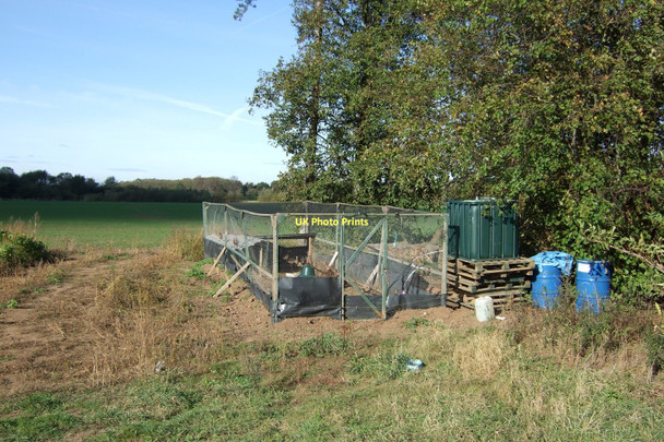 Photo 6"x4" Pheasant rearing pens near the River Trent Newark-on-Trent c2011
