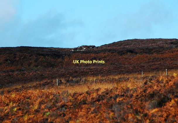 Photo 6"x4" Hut circle on the skyline Ardachu c2011