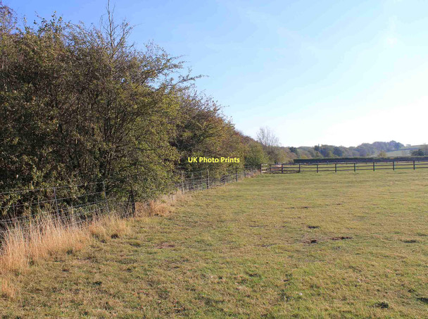 Photo 6"x4" Railway embankment, Lower Westfields Farm Ufton c2011