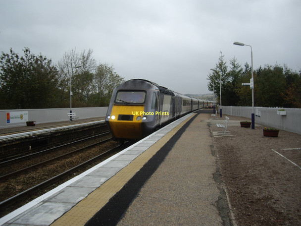Photo 6"x4" Intercity 125 HST approaching Stonehaven Station platform2 Stonehaven c2011