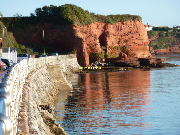 Photo 6"x4" Rocky Outcrop Paignton Sea Front Paignton c2011