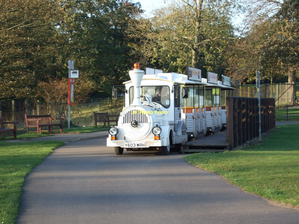 Photo 6"x4" Land train station, Sewerby Hall Bridlington c2011