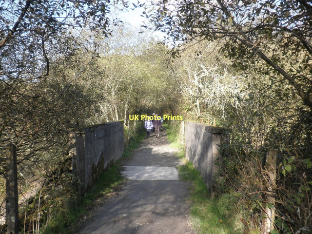 Photo 6"x4" Bridge over part of Wistlandpound Reservoir Blackmoor Gate c2011