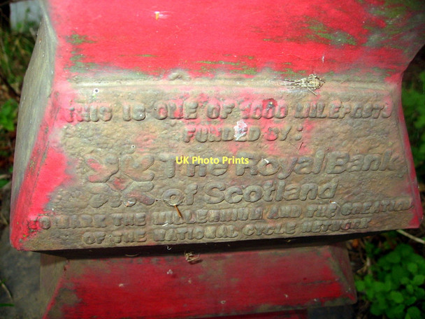 Photo 6"x4" Details of mile post on A38 near Egginton Clay Mills c2011