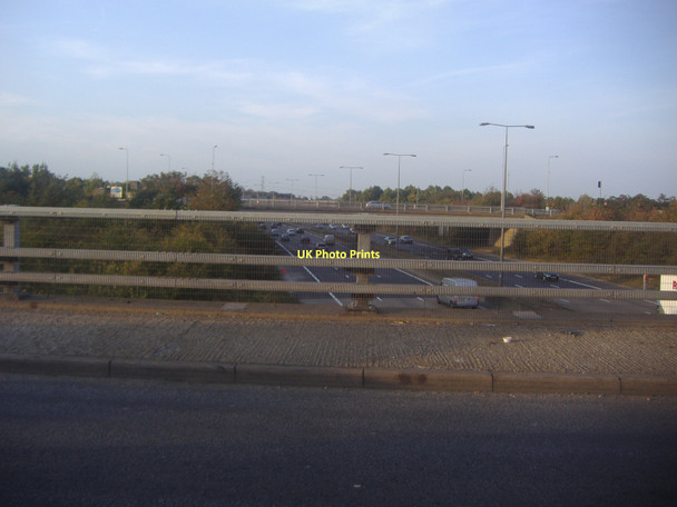 Photo 6"x4" The M25 at junction11 Addlestonemoor Addlestone c2011