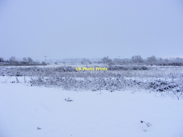Photo 6"x4" Winter view near Ditchingham Maltings Wainford c2010