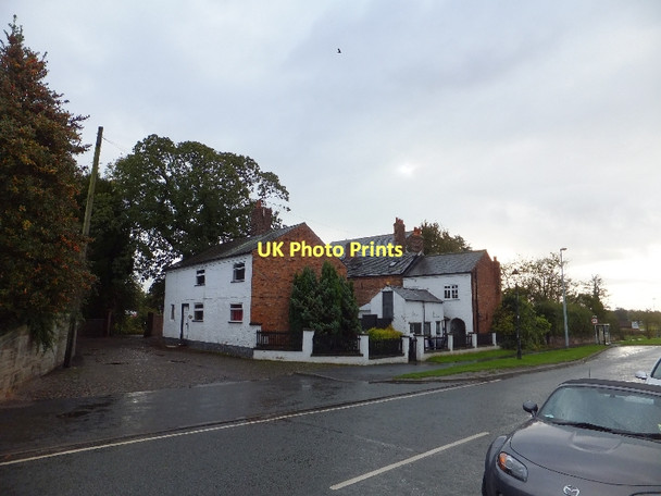Photo 6"x4" Glebe cottages next to the church Oscroft c2011
