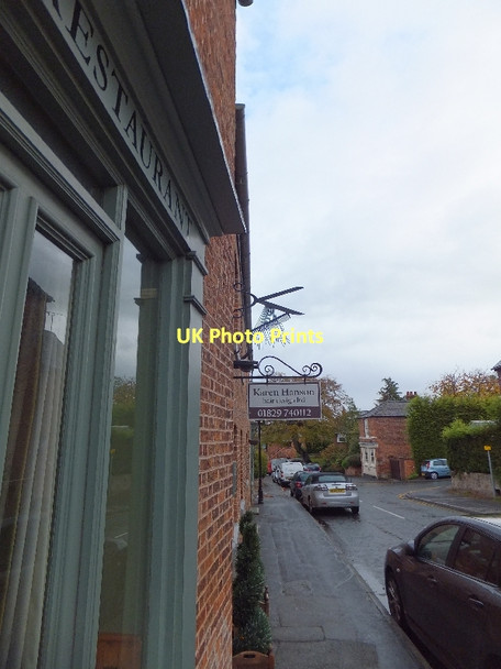 Photo 6"x4" High Street and a hair salon sign Tarvin Sands c2011