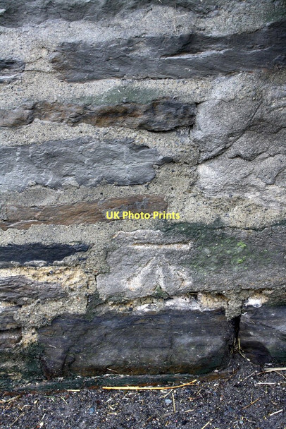 Photo 6"x4" Benchmark on Hill House Harmby c2011