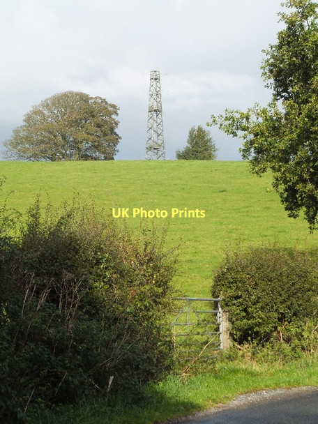 Photo 6"x4" Telecommunications mast on Birch Hill Boothsdale c2011