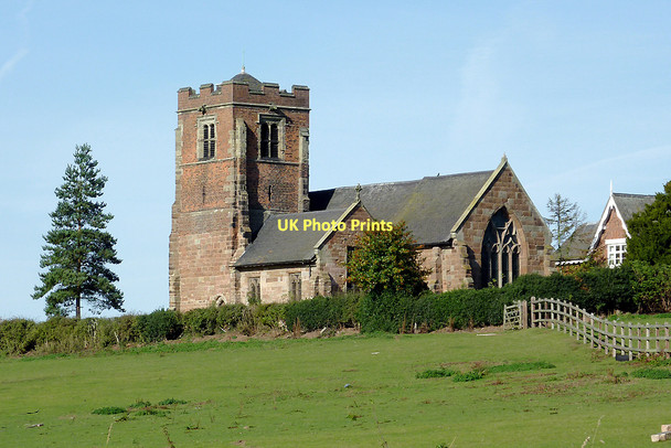 Photo 6"x4" St Leonard's Church at Wychnor, Staffordshire Wychnor c2011
